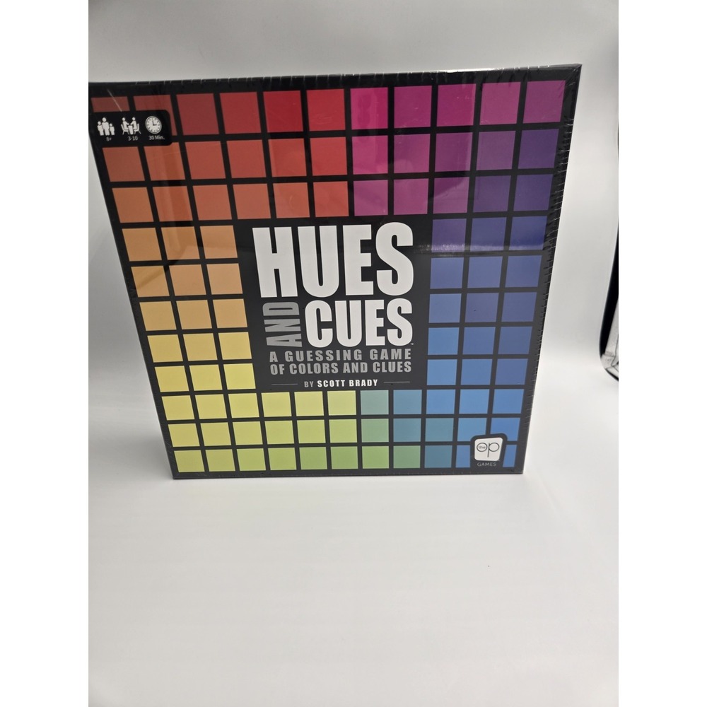Hues and Cues Board Game Color Guessing Party Game The Op Games Word Match NEW